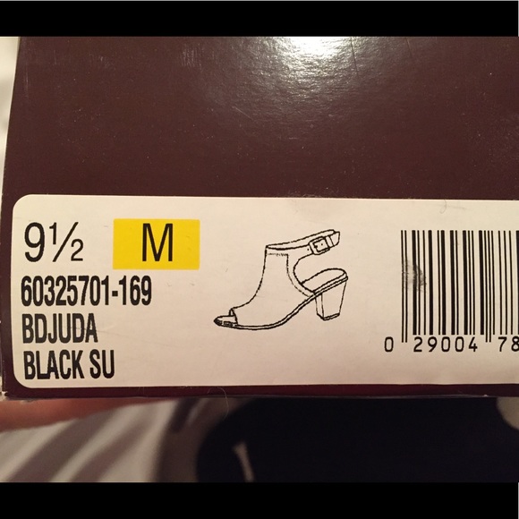 NEW Bandolino open toe suede booties - Picture 3 of 5